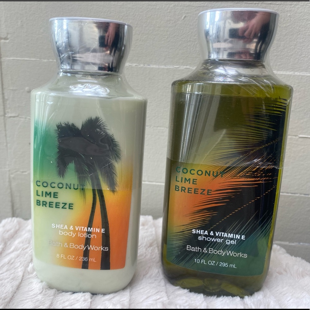 NWT Bath & Body Works Coconut Lime Breeze Body Wash and Body Lotion